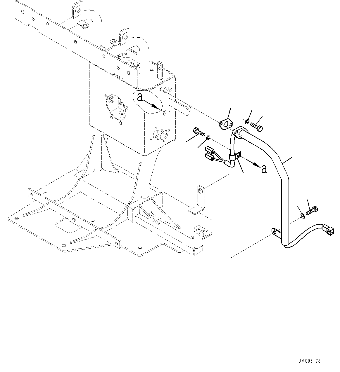 Dump Trucks Komatsu / HM400-5 S/N 10001-UP(0000863C) / Aftercooler, Fan Motor Wiring Harness (#10001-)(C002008 : C0111-001008)