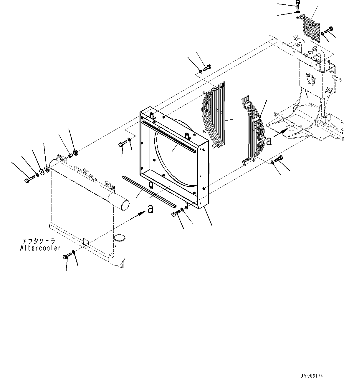 Dump Trucks Komatsu / HM400-5 S/N 10001-UP(0000863C) / Aftercooler, Fan Guard (#10001-)(C002009 : C0111-001009)