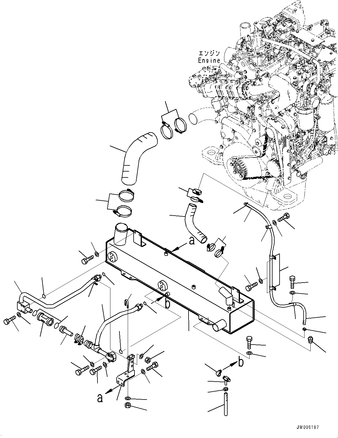 Dump Trucks Komatsu / HM400-5 S/N 10001-UP(0000863C) / Brake Oil Cooler (#10001-)(C004001 : C0500-001001)