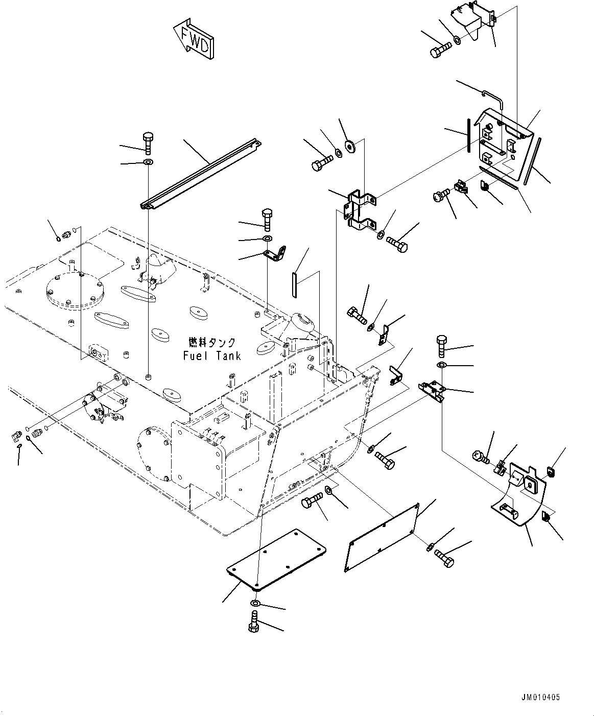 Dump Trucks Komatsu / HM400-5 S/N 10001-UP(0000863C) / Fuel Tank Group, DEF Tank (#10001-)(D002003 : D0150-001003)