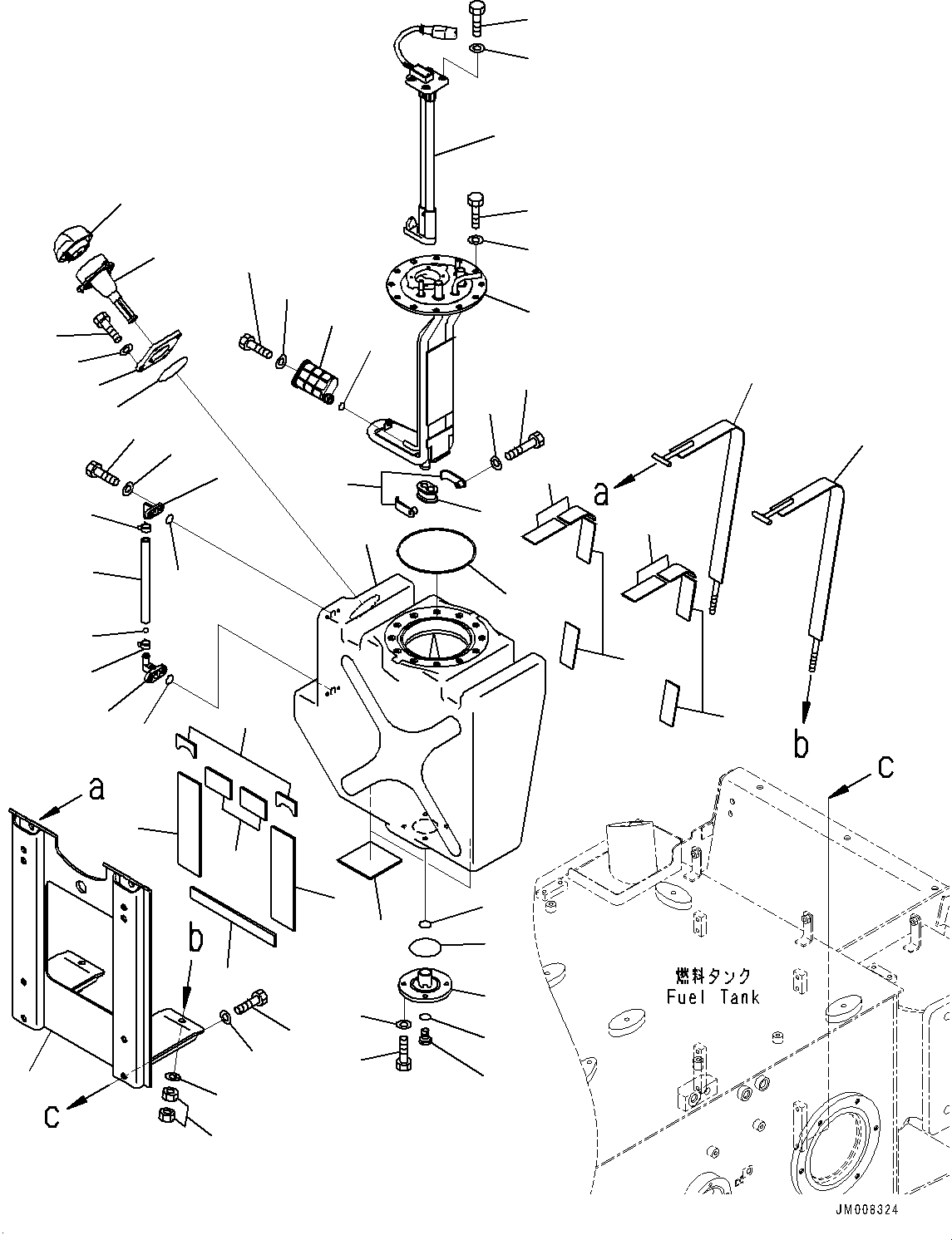 Dump Trucks Komatsu / HM400-5 S/N 10001-UP(0000863C) / Fuel Tank Group, DEF Pump (#10001-)(D002004 : D0150-001004)