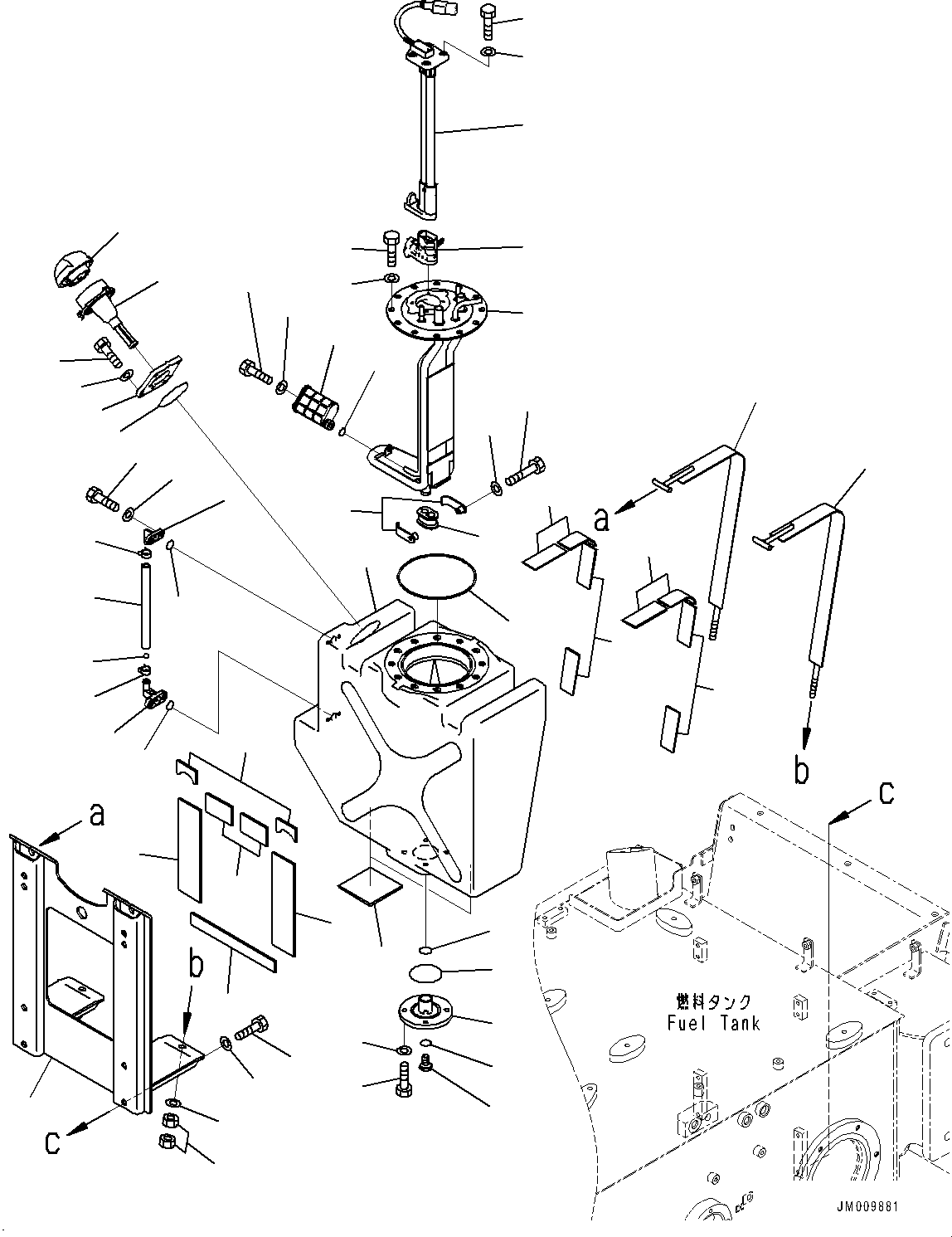Dump Trucks Komatsu / HM400-5 S/N 10001-UP(0000863C) / Fuel Tank Group, DEF Related Parts (#10001-)(D002005 : D0150-001005)