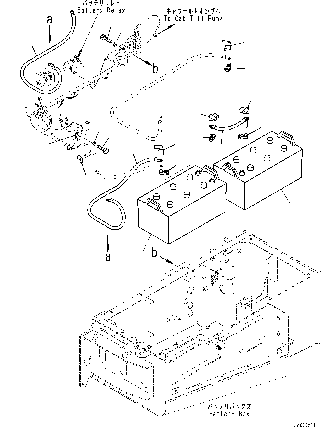 Dump Trucks Komatsu / HM400-5 S/N 10001-UP(0000863C) / Battery Box, Battery (#10001-)(E002001 : E0150-001001)