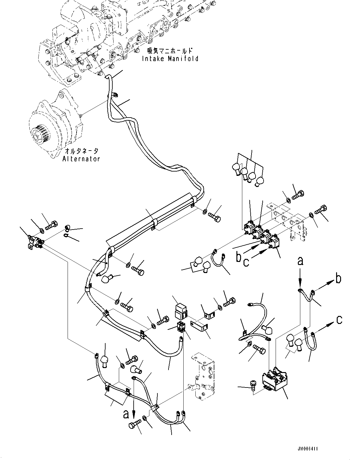 Dump Trucks Komatsu / HM400-5 S/N 10001-UP(0000863C) / Battery Box, Circuit Breaker (#10001-)(E002006 : E0150-001005)