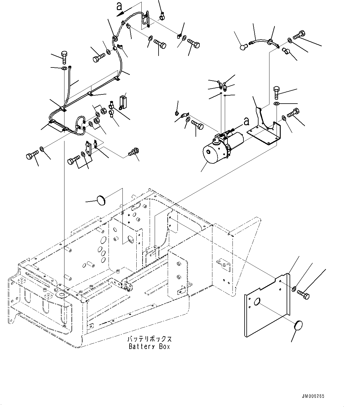 Dump Trucks Komatsu / HM400-5 S/N 10001-UP(0000863C) / Battery Box, Cab Tilt Pump (#10001-)(E004011 : E0150-003010)