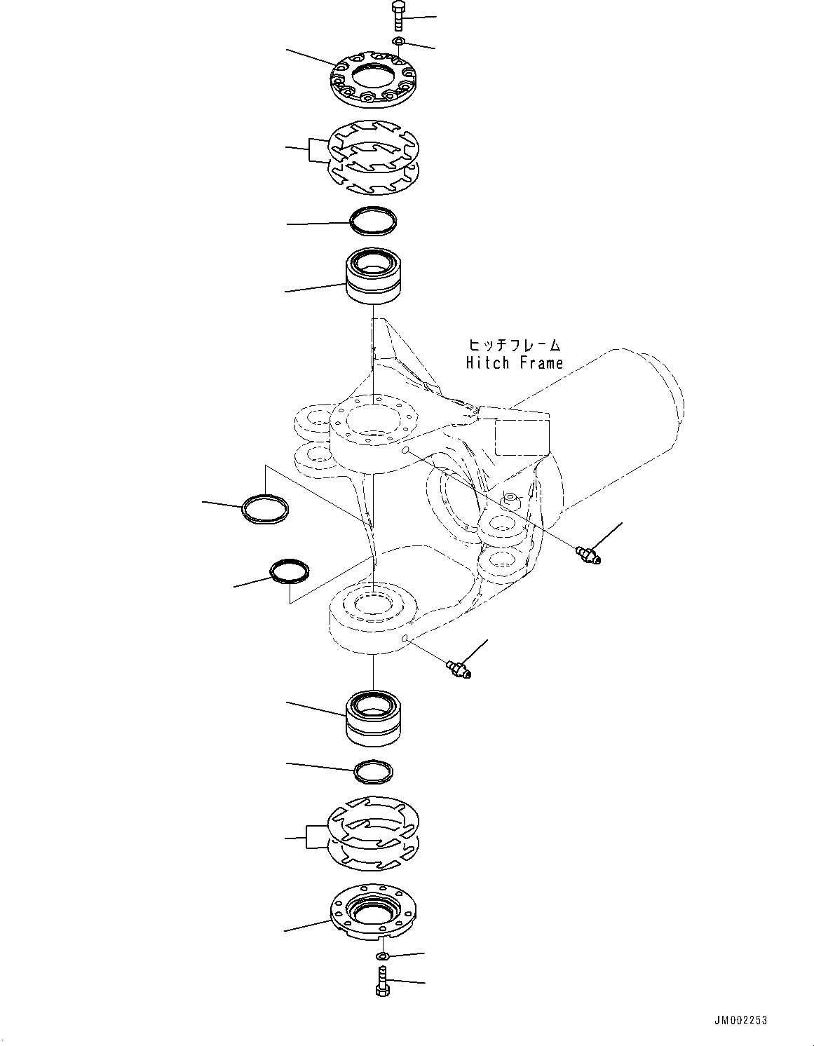 Dump Trucks Komatsu / HM400-5 S/N 10001-UP(0000863C) / Articulate Lock Bar (#10001-)(J011001 : J3250-001001)