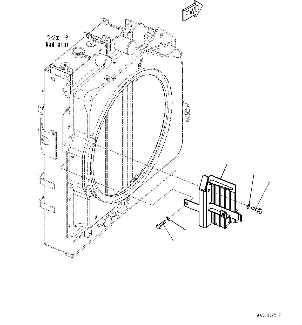 Excavators Komatsu / PC78US-10 S/N 30001-UP(0000868C) / Cooling Fan Guard (#30001-)(C003001 : C0310-001001)