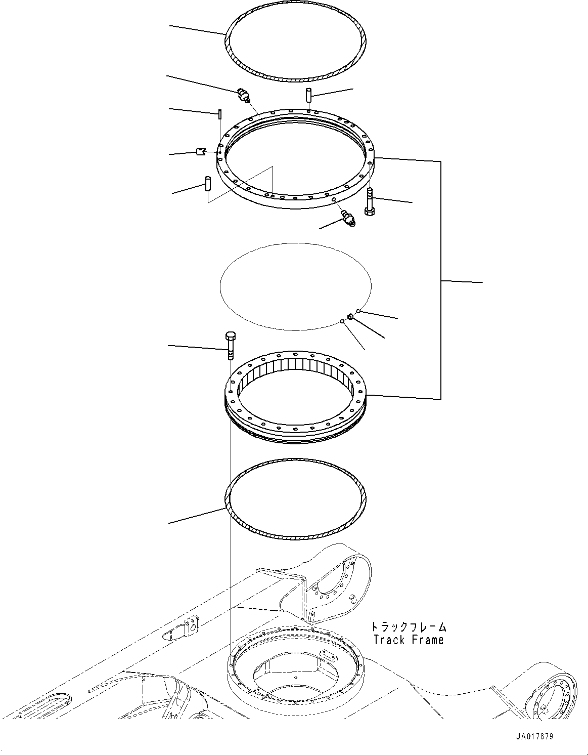 Excavators Komatsu / PC78US-10 S/N 30001-UP(0000868C) / Swing Circle (#30001-)(N001001 : N1110-001001)