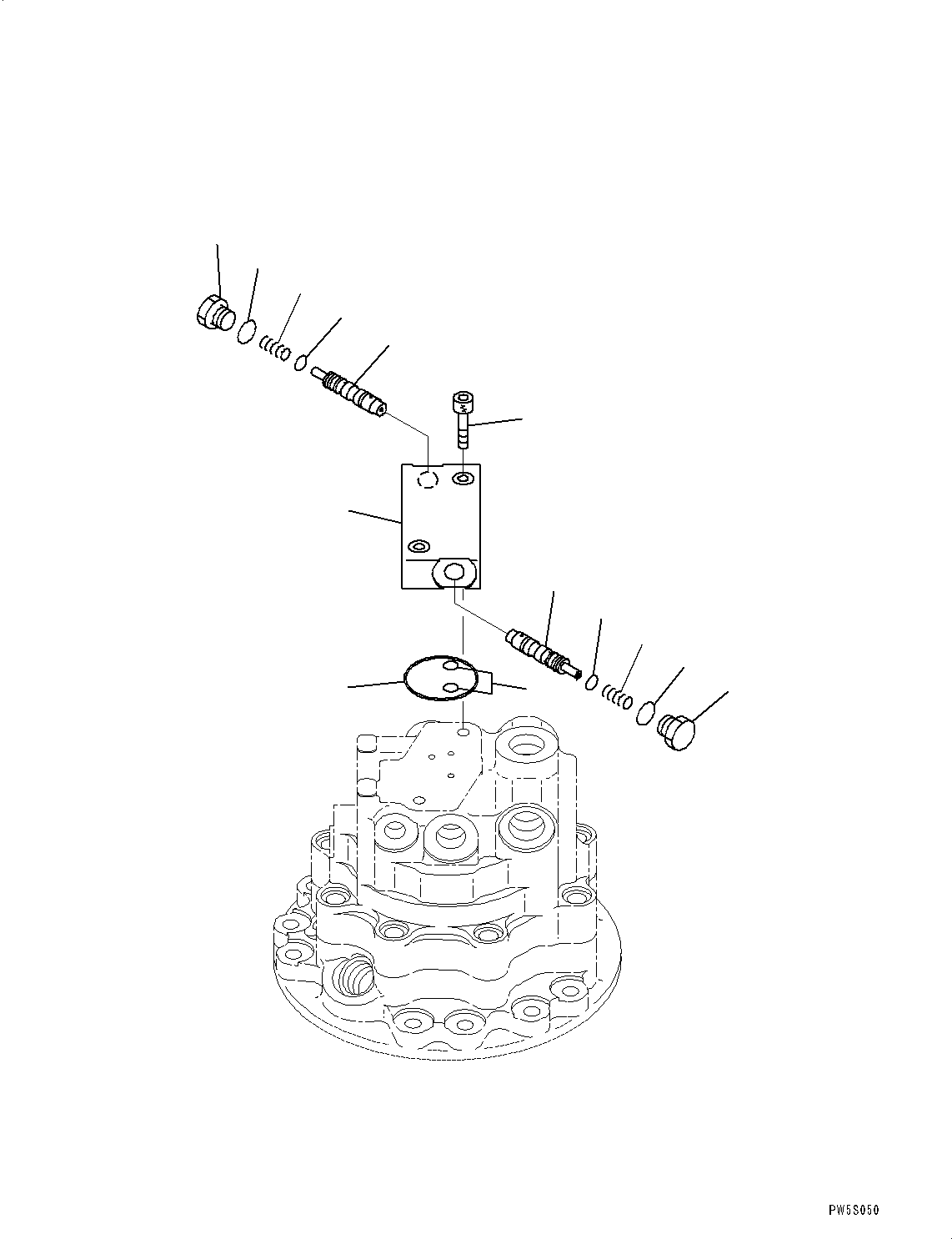 Excavators Komatsu / PC78US-10 S/N 30001-UP(0000868C) / Swing Machinery and Motor, Swing Motor (3/3) (#30001-)(N002004 : N1200-001004)