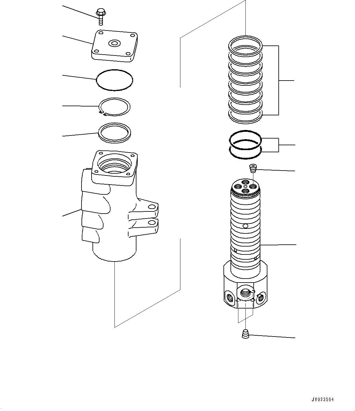 Excavators Komatsu / PC78US-10 S/N 30001-UP(0000868C) / Swivel Joint, Inner Parts (#30001-)(N003001 : N1310-002001)