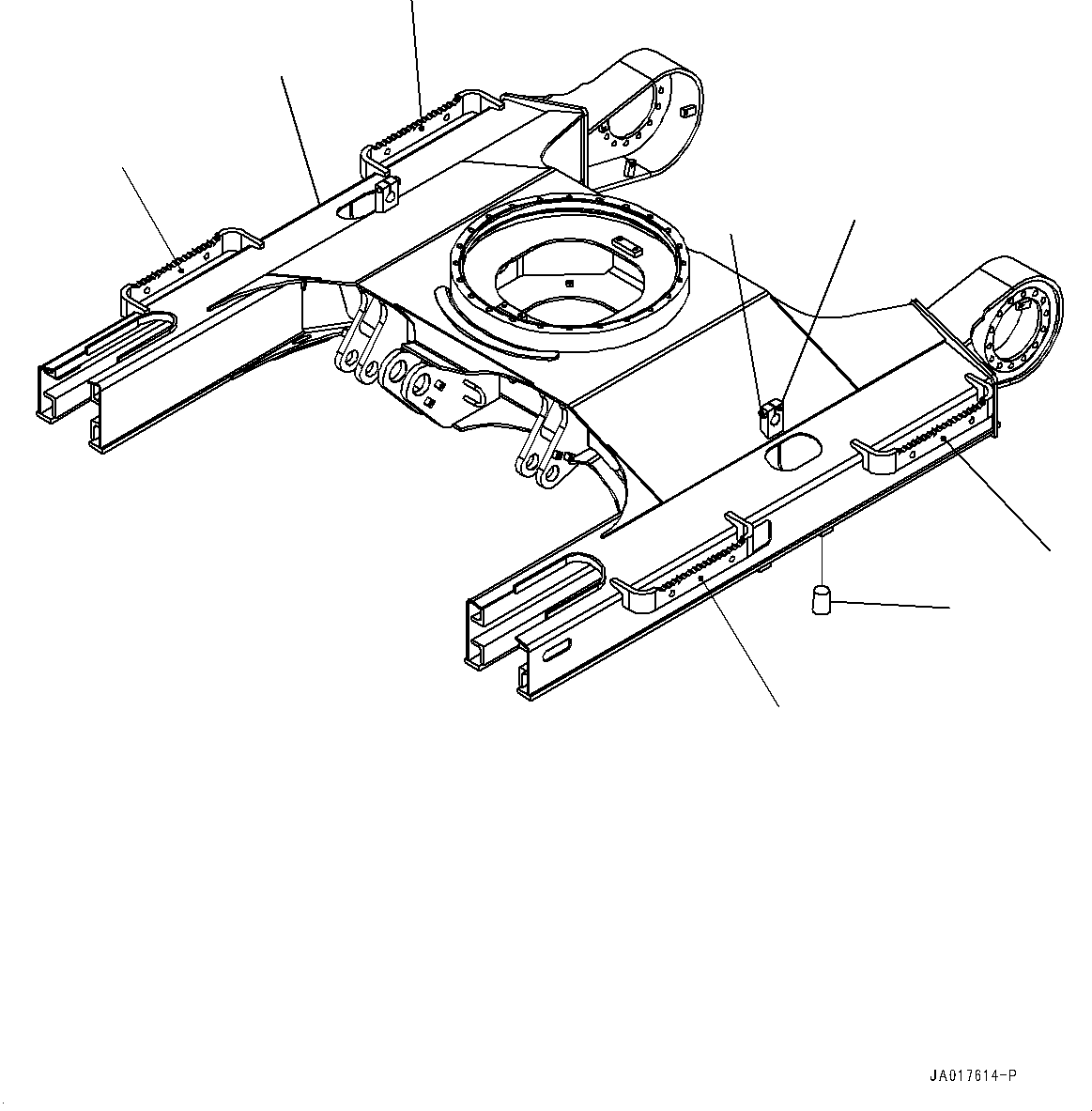 Excavators Komatsu / PC78US-10 S/N 30001-UP(0000868C) / Track Frame Under Cover (#30001-)(R011001 : R1140-001001)