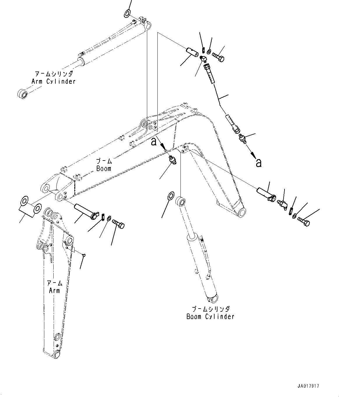 Excavators Komatsu / PC78US-10 S/N 30001-UP(0000868C) / Boom, Related Parts (#30001-)(T006007 : T1110-008007)