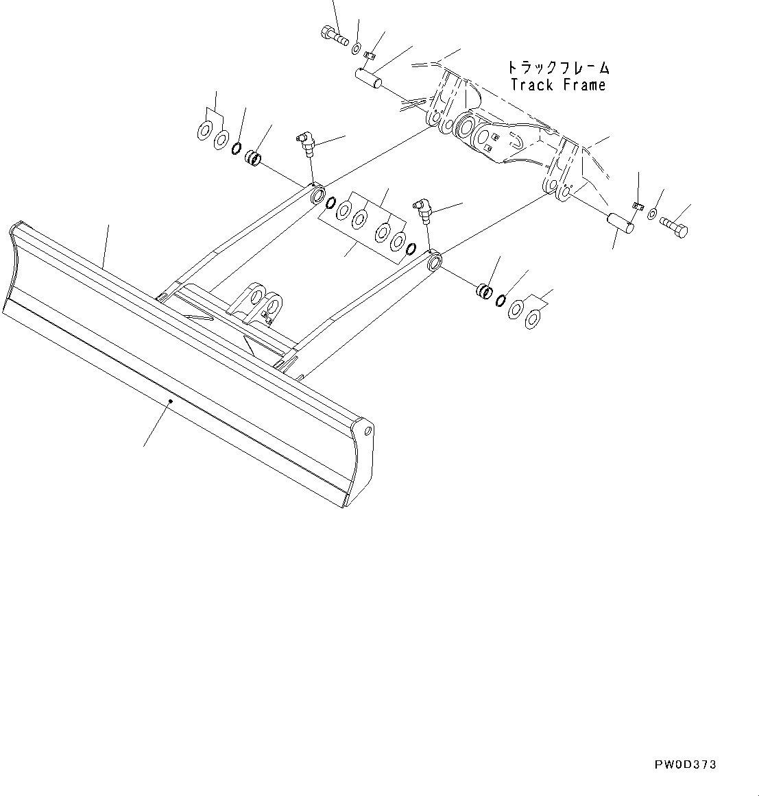 Excavators Komatsu / PC78US-10 S/N 30001-UP(0000868C) / Blade (#30001-)(T026001 : T1710-001001)