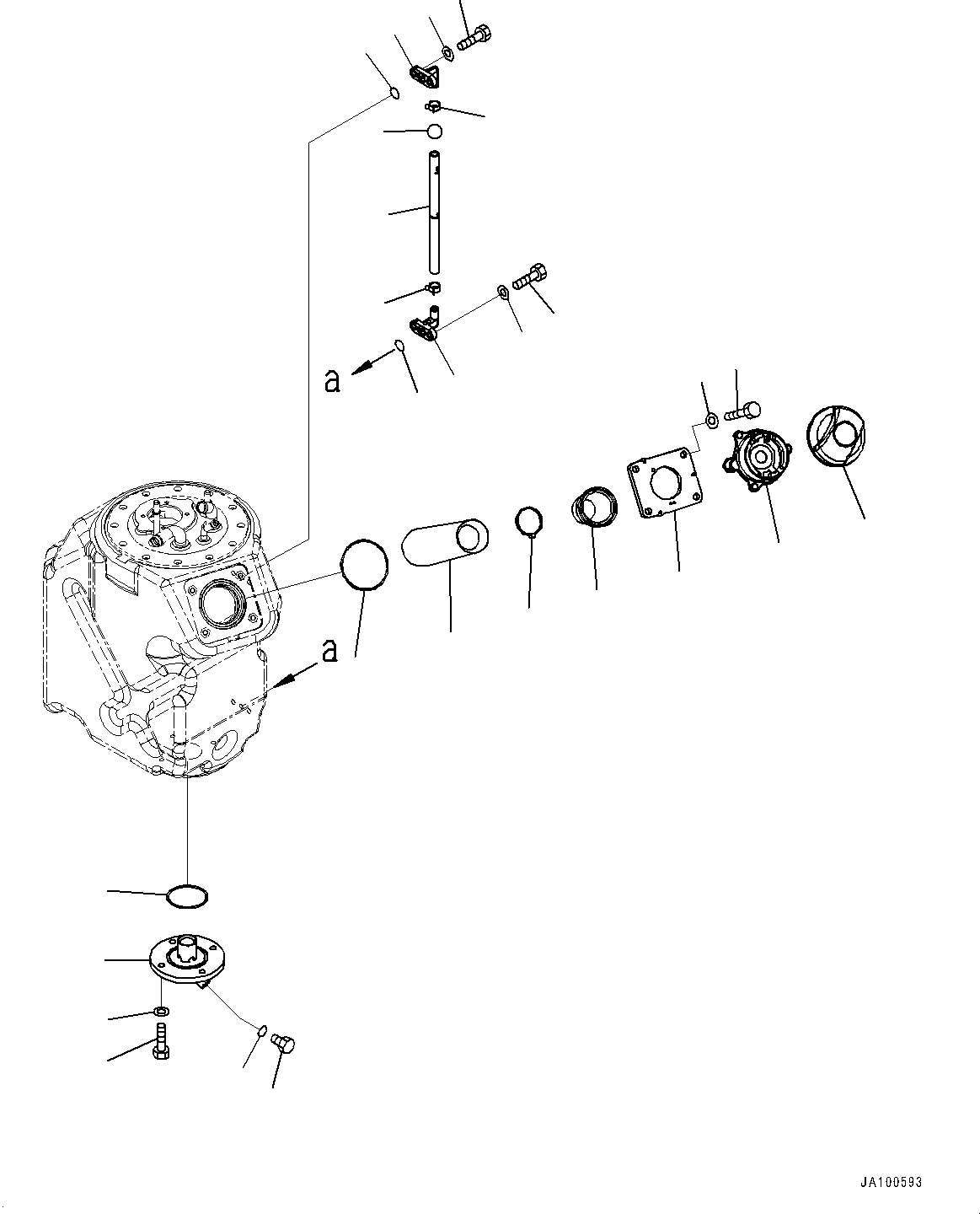 Bulldozers Komatsu / D39EX-24 S/N 95001-UP(0000973C) / DEF Tank, Breather (#95001-)(D003003 : D0500-001003)