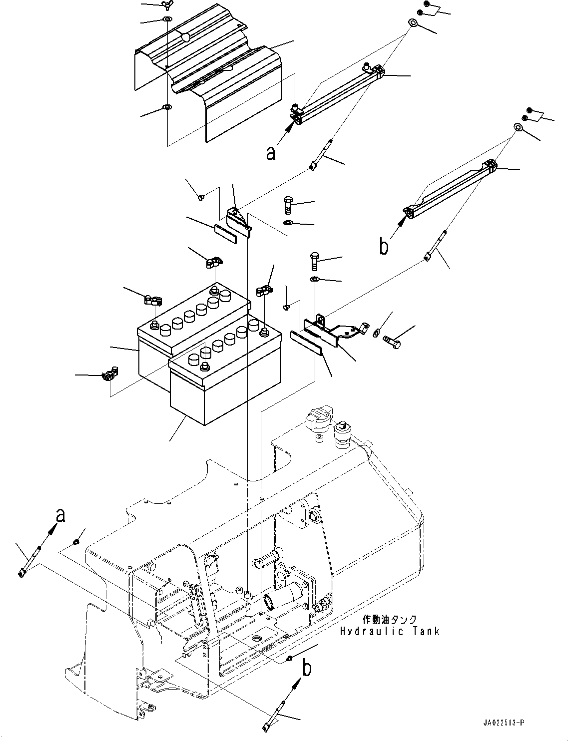 Bulldozers Komatsu / D39EX-24 S/N 95001-UP(0000973C) / Battery (#95001-)(E001001 : E0100-001001)