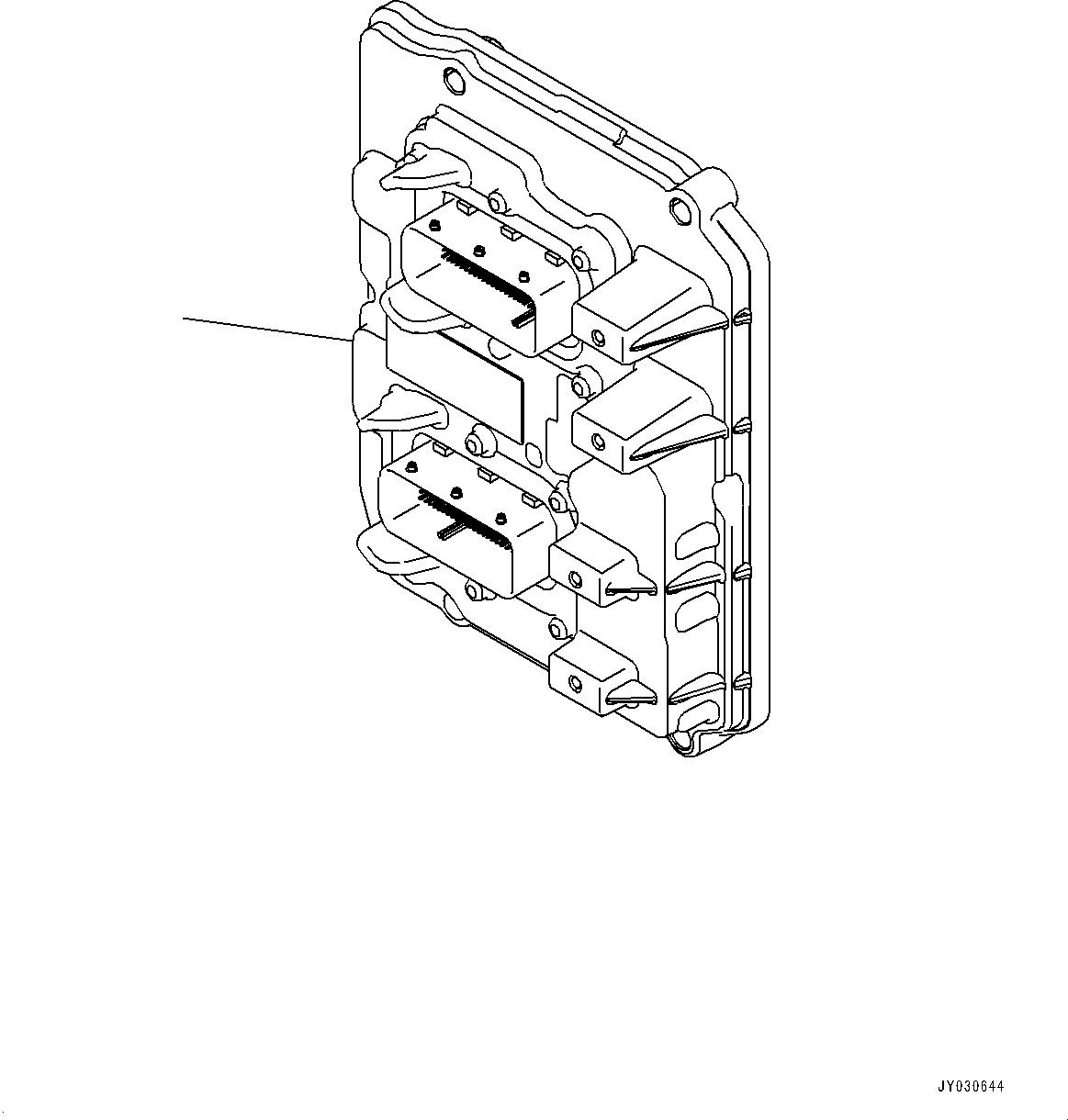 Komatsu parts book diagram for SAA4D95LE-7AA S/N 800001-UP (For D37EX-24/D37EXI-24/D37PX-24/D37PXI-24): ENGINE CONTROLLER (#800001-)