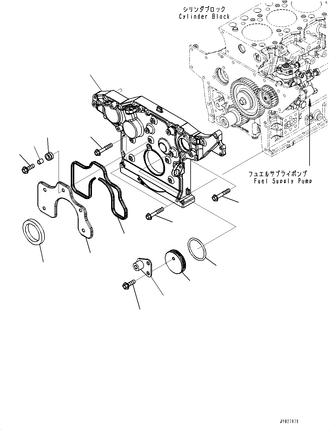 Komatsu parts book diagram for SAA4D95LE-7BB S/N 800001-UP (For D39EX-24/D39EXI-24/D39PX-24/D39PXI-24): CAMSHAFT (#800001-)