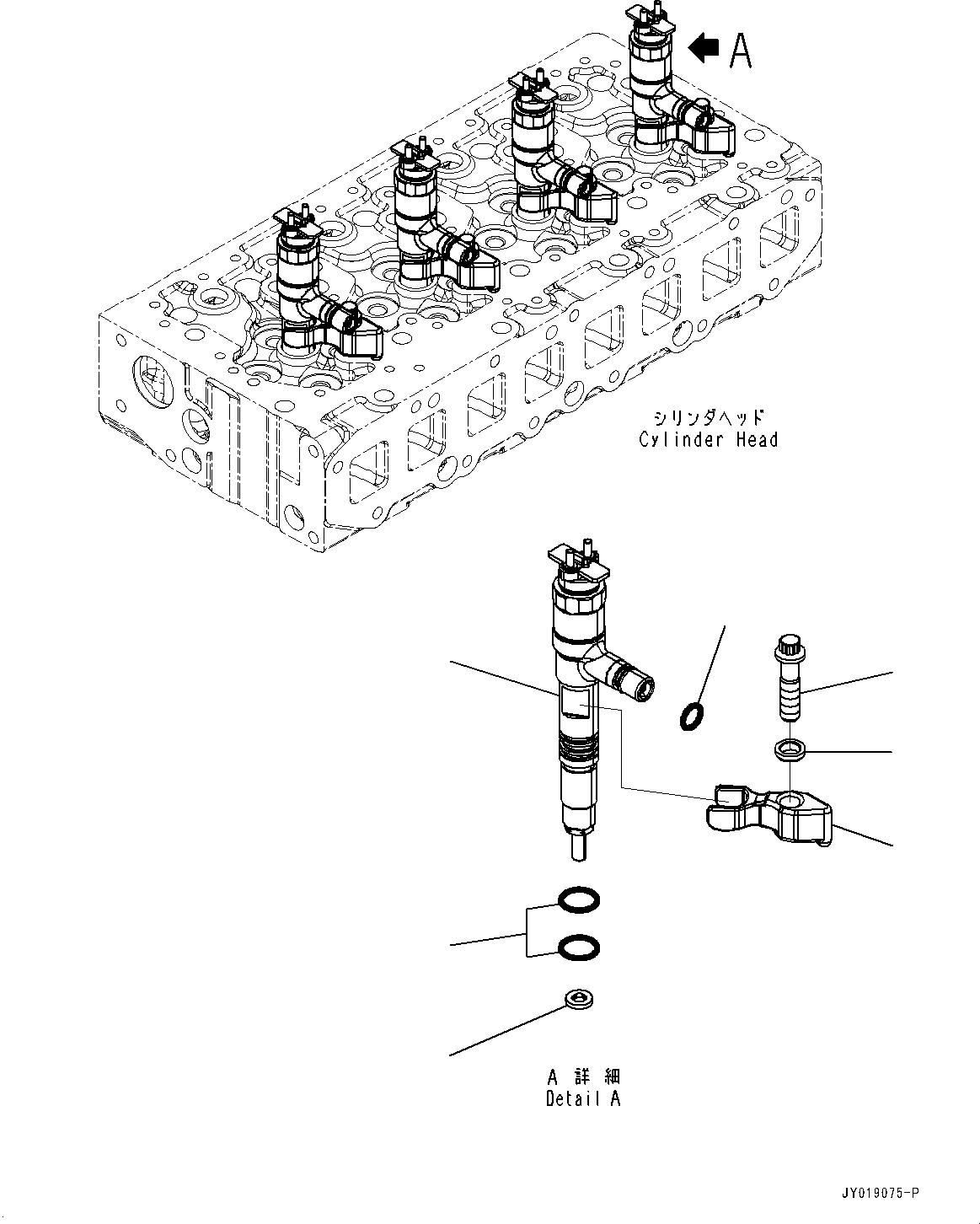 Komatsu parts book diagram for SAA4D95LE-7BB S/N 800001-UP (For D39EX-24/D39EXI-24/D39PX-24/D39PXI-24): PARTS PERFORMANCE, INJECTOR (#800001-)