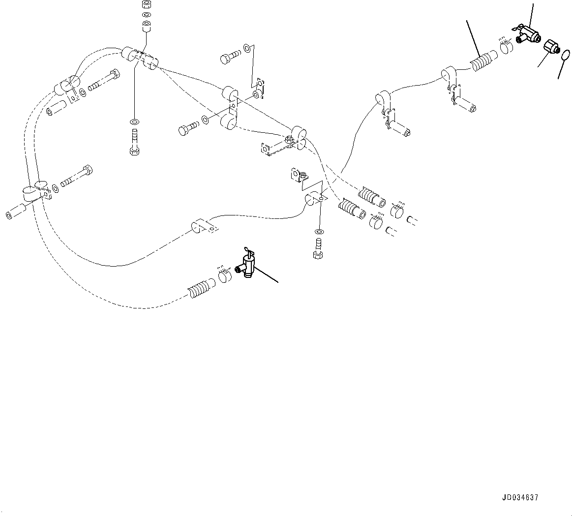 Komatsu parts book diagram for HD465-7E1 S/N 20001-UP (For EU): ENGINE RELATED PARTS, AIR CONDITIONER RELATED PARTS (#20001-)