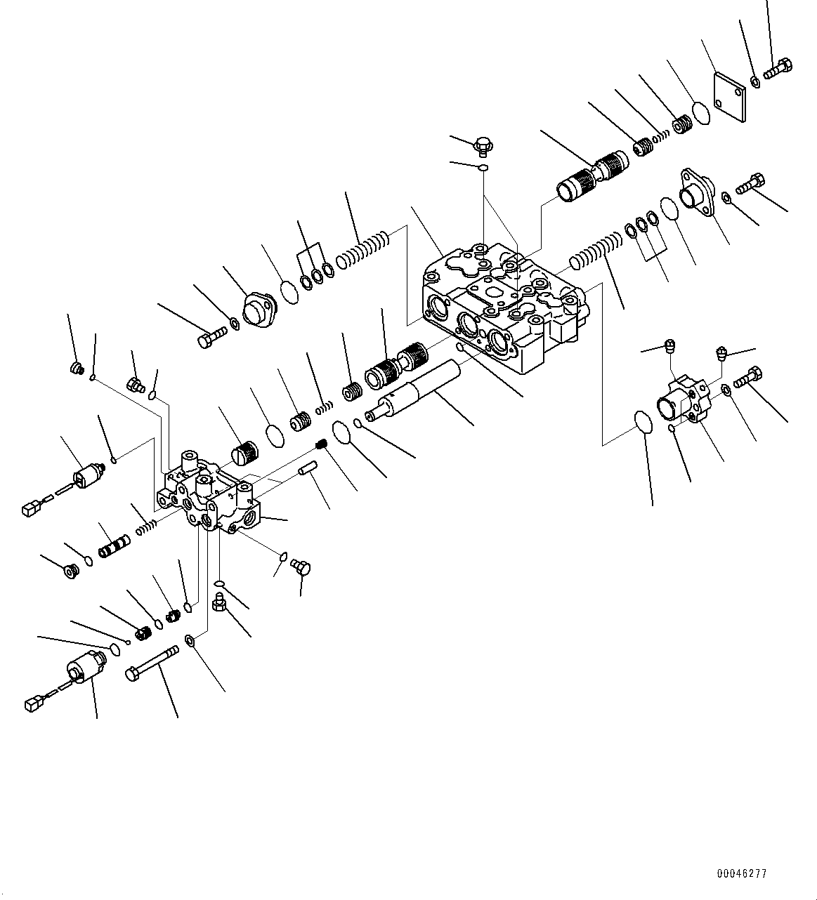 Komatsu parts book diagram for HD465-7E1 S/N 20001-UP (For EU): TORQUE CONVERTER AND TRANSMISSION, TORQUE CONVERTER VALVE (#20001-)