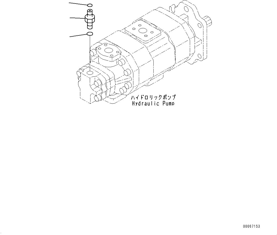 Komatsu parts book diagram for HD465-7E1 S/N 20001-UP (For EU): TORQUE CONVERTER AND TRANSMISSION, NIPPLE (#20001-)