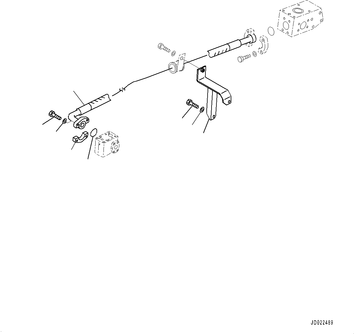 Komatsu parts book diagram for HD465-7E1 S/N 20001-UP (For EU): TORQUE CONVERTER AND TRANSMISSION, BRAKE COOLER PIPING (#20001-)