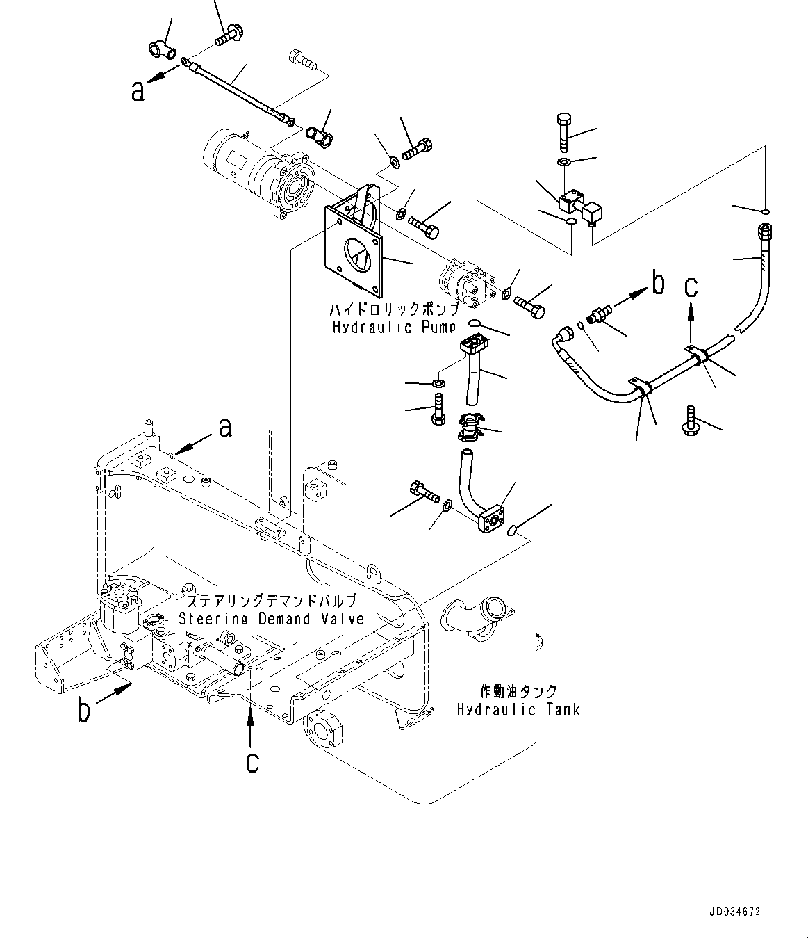 Komatsu parts book diagram for HD465-7E1 S/N 20001-UP (For EU): HYDRAULIC TANK, RELATED PARTS (2/7) (#20001-)