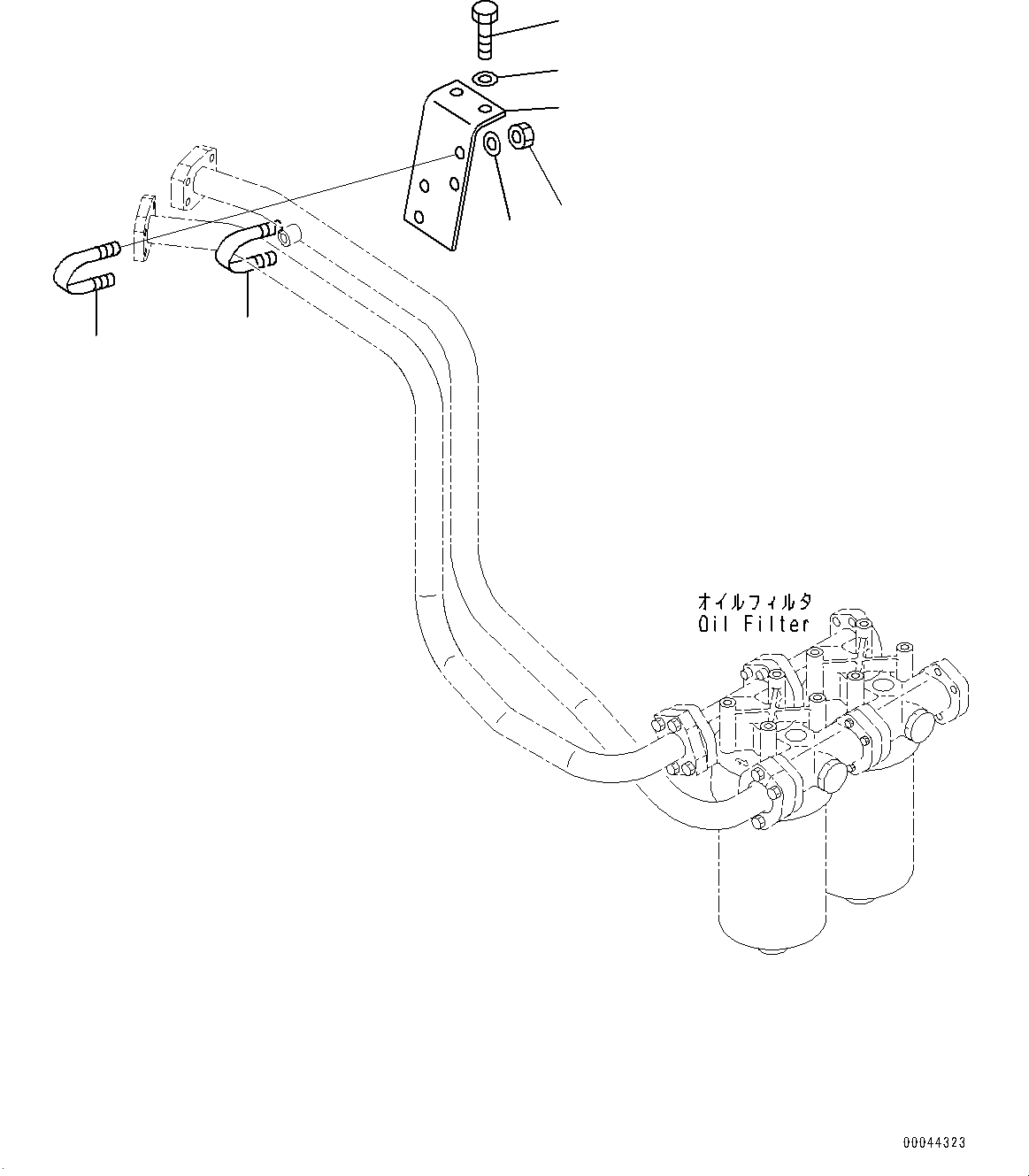 Komatsu parts book diagram for HD465-7E1 S/N 20001-UP (For EU): HYDRAULIC TANK, RELATED PARTS (7/7) (#20001-)