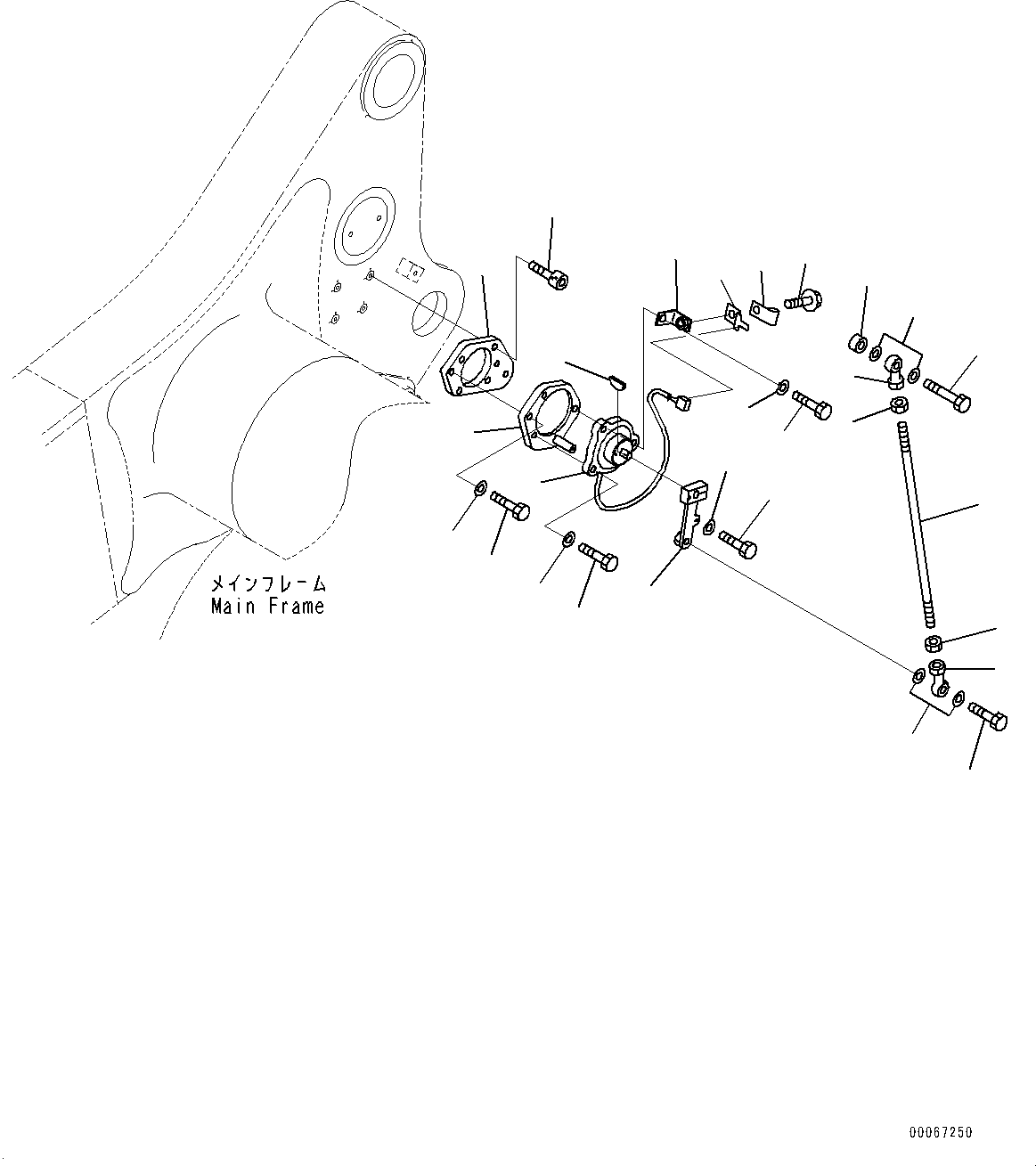 Komatsu parts book diagram for HD465-7E1 S/N 20001-UP (For EU): POSITIONER (#20001-)