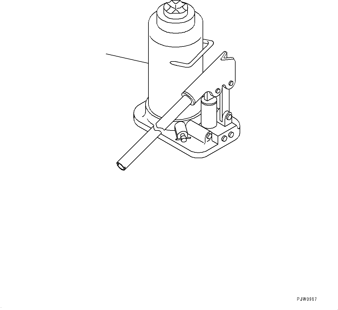Komatsu parts book diagram for HD465-7E1 S/N 20001-UP (For EU): JACK (#20001-)