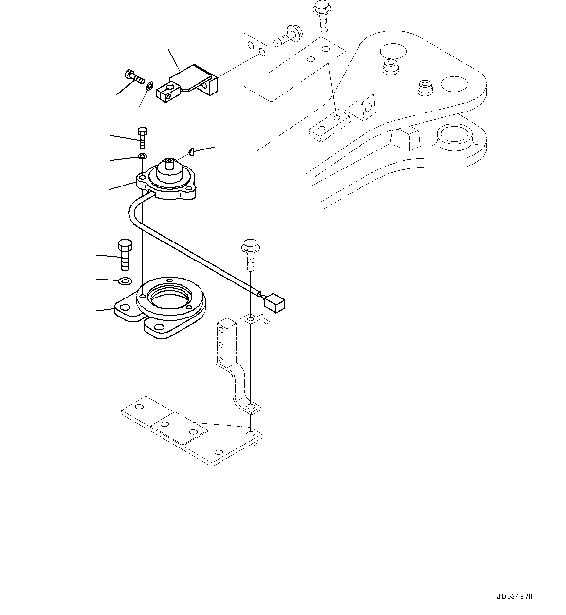Komatsu parts book diagram for HD465-7E1 S/N 20001-UP (For EU): AUTO SPIN REGULATOR (ASR), ANGLE SENSOR (#20001-)