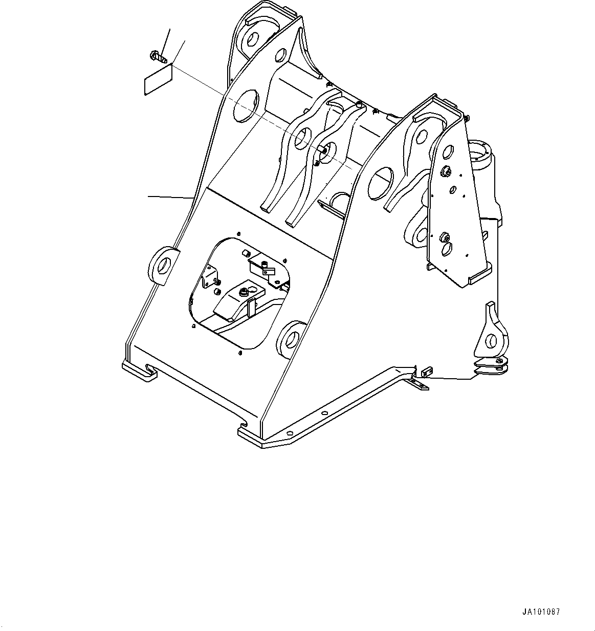 Wheel Loaders Komatsu / WA270-8 S/N 83001-UP(0001010C) / Front Frame (#83001-)(J001001 : J4110-001001)