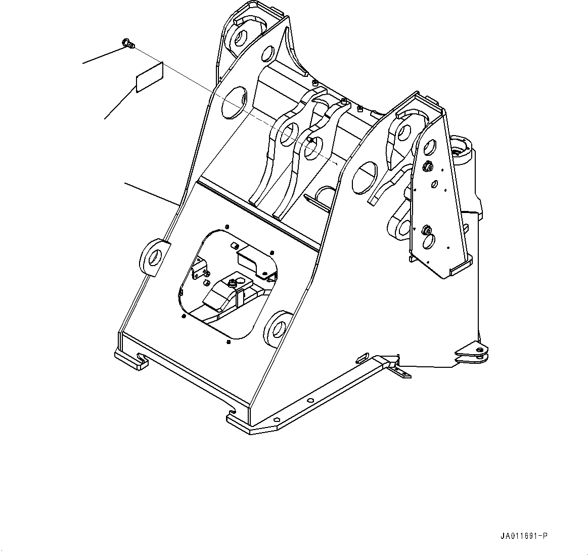 Wheel Loaders Komatsu / WA270-8 S/N 83001-UP(0001010C) / Rear Frame (#83001-83140)(J003001 : J4120-004001)