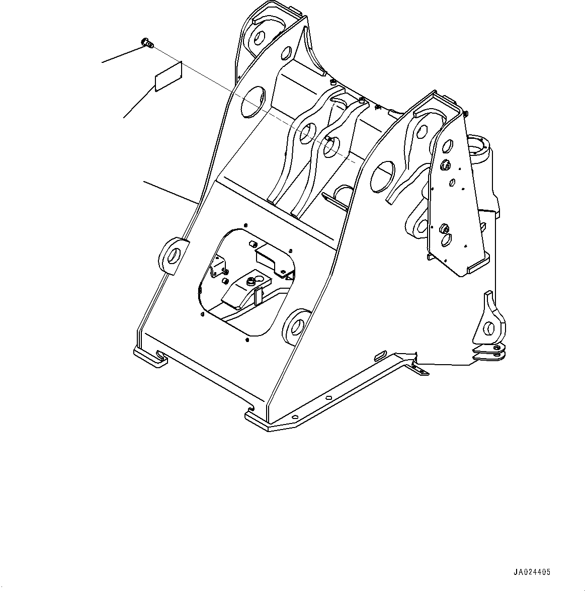 Wheel Loaders Komatsu / WA270-8 S/N 83001-UP(0001010C) / Rear Frame (#83001-)(J004001 : J4120-005001)