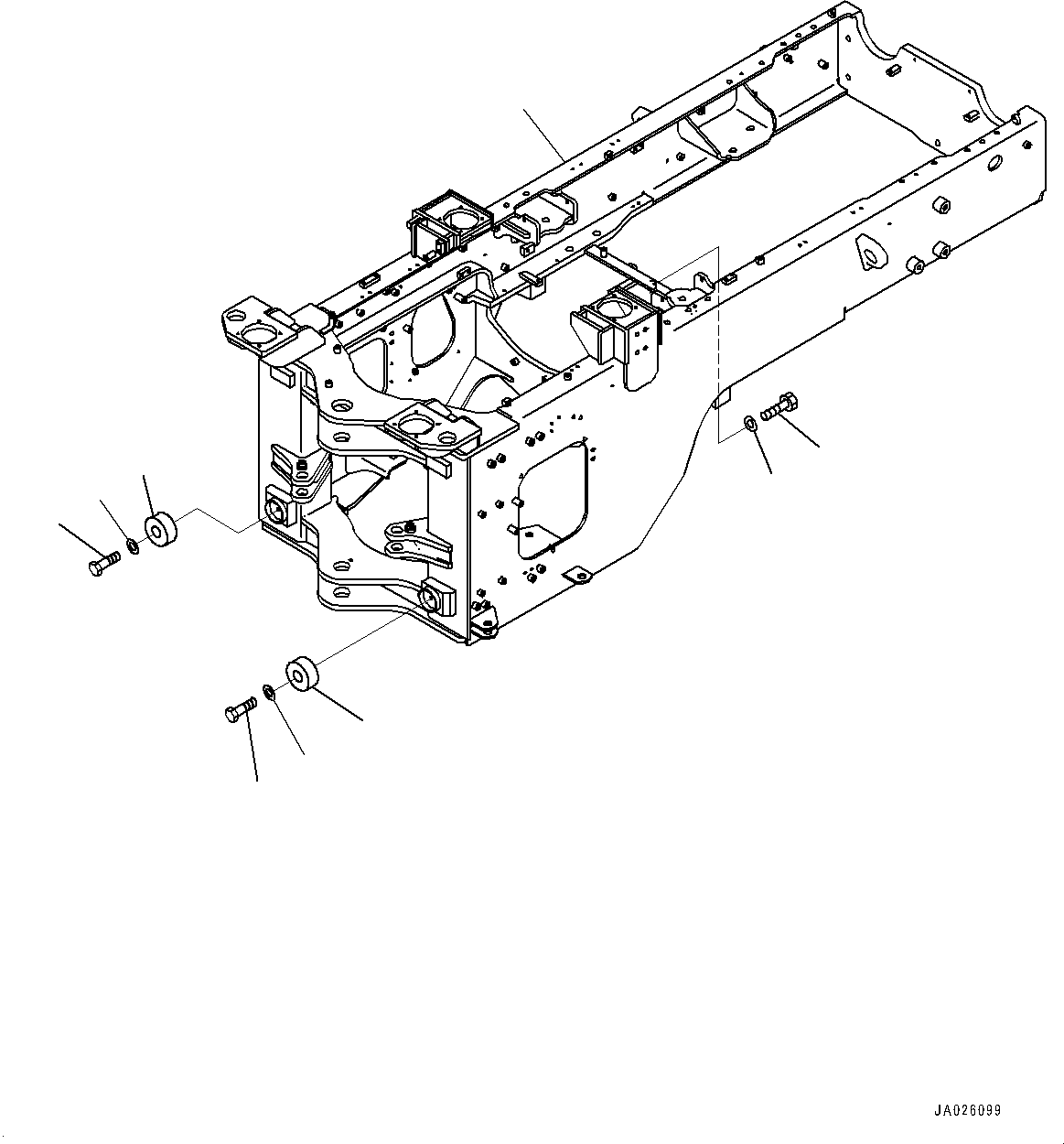 Wheel Loaders Komatsu / WA270-8 S/N 83001-UP(0001010C) / Hinge Pin (#83001-)(J007001 : J4130-001001)