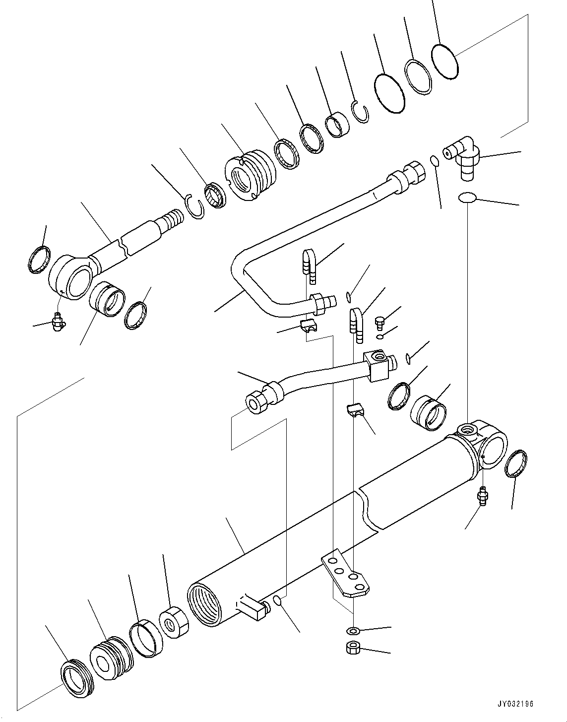 Wheel Loaders Komatsu / WA270-8 S/N 83001-UP(0001010C) / Articulate Lock Bar and Frame Cover, Bar and Pin (#83001-)(J016001 : J4190-002001)