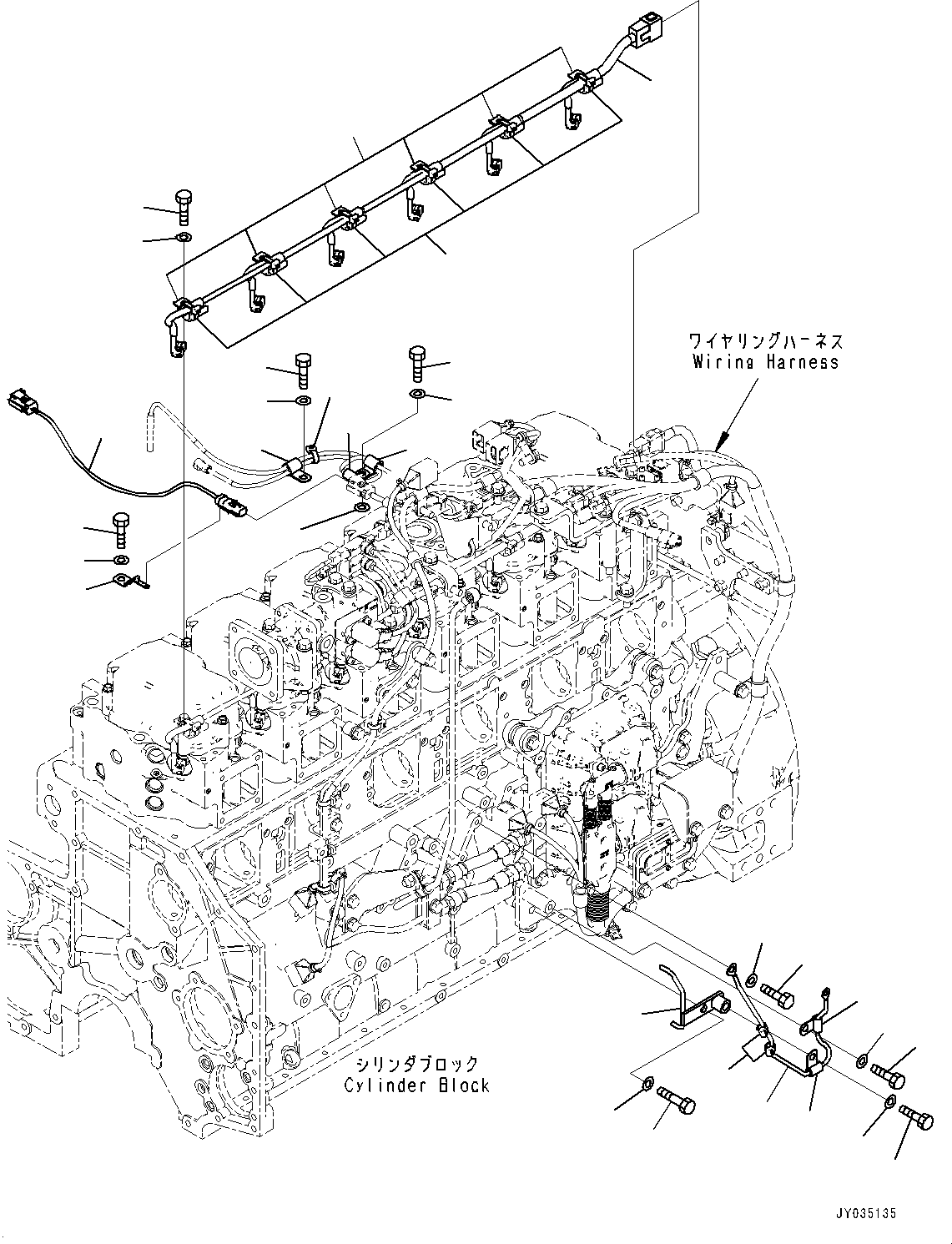 Komatsu parts book diagram for SAA6D140E-7D S/N 830556-UP (For PC650LC-11): WIRING HARNESS, (4/5) (#830556-)