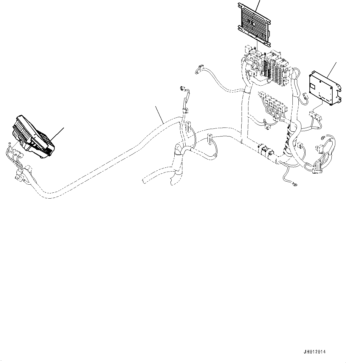 Komatsu parts book diagram for PC170LC-11 S/N 35001-UP: CAB, FLOOR, PPC VALVE FOR TRAVEL (1/3) (#35001-)