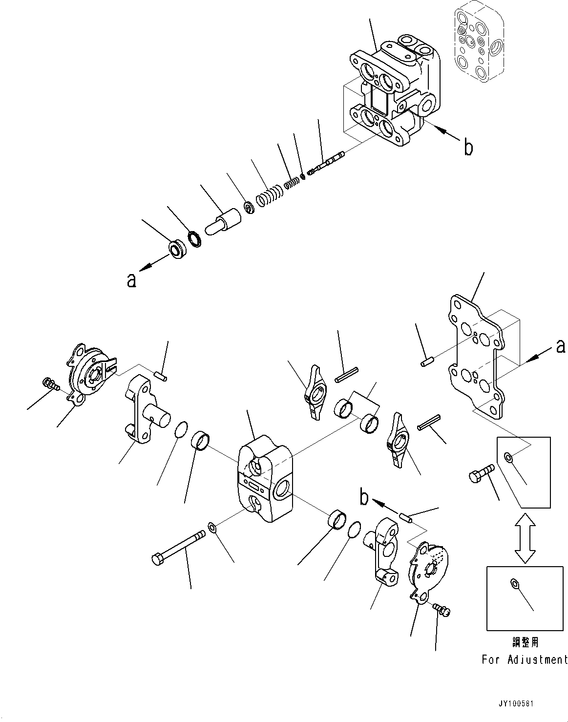 Komatsu parts book diagram for PC170LC-11 S/N 35001-UP: CAB, FLOOR, TRAVEL CONTROL LEVER (#35001-)