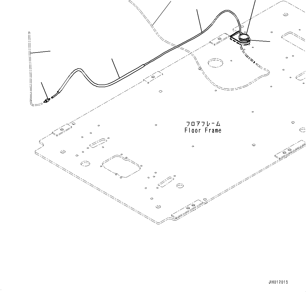 Komatsu parts book diagram for PC170LC-11 S/N 35001-UP: CAB, FLOOR, PPC VALVE FOR WORK EQUIPMENT, R.H. (#35001-)