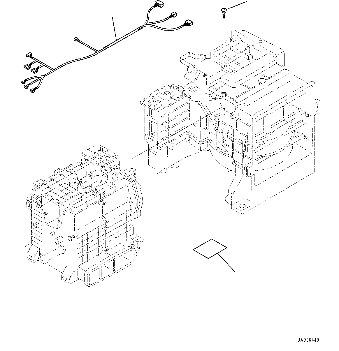 Komatsu parts book diagram for PC170LC-11 S/N 35001-UP: CAB, FLOOR, PPC VALVE PIPING FOR WORK EQUIPMENT (#35001-)