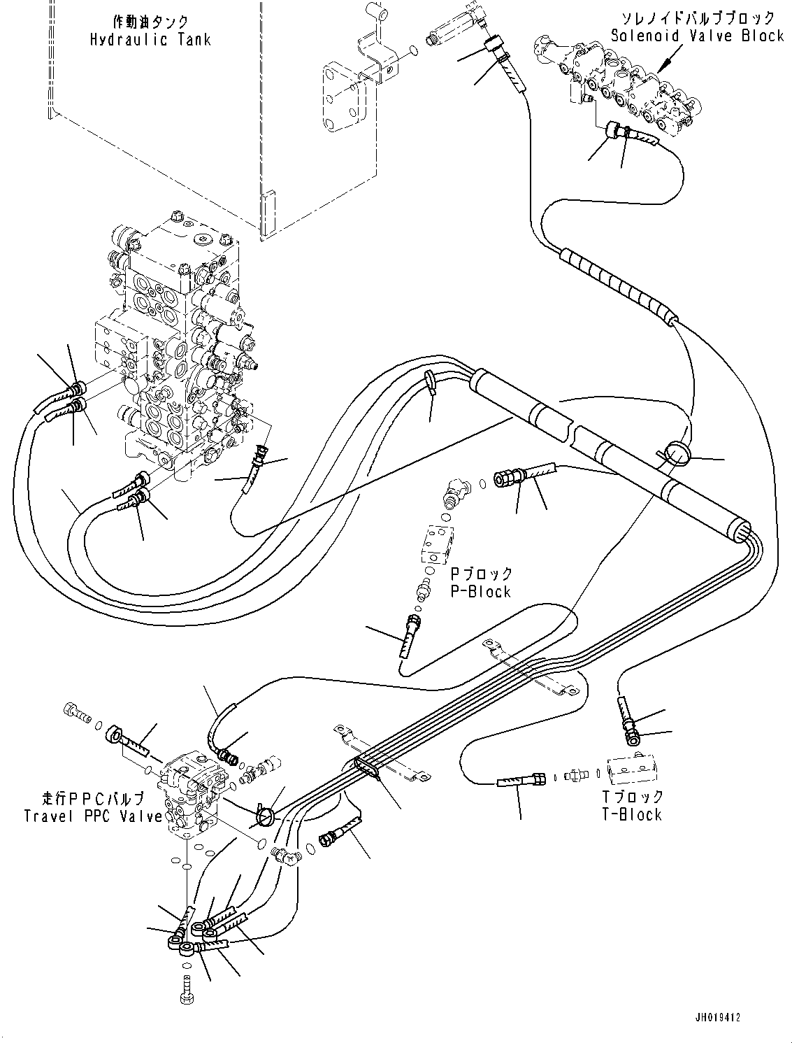 Komatsu parts book diagram for PC170LC-11 S/N 35001-UP: CAB, FLOOR, SEAL (#35001-)