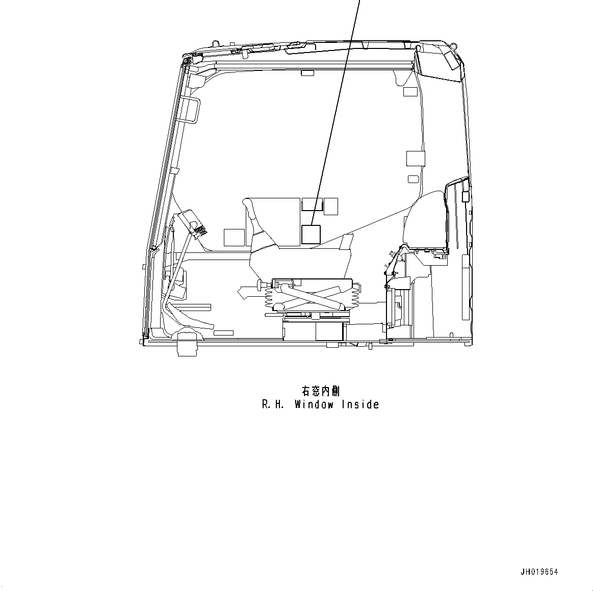 Komatsu parts book diagram for PC170LC-11 S/N 35001-UP: ELECTRO-MAGNETIC COMPATIBILITY PLATE (#35001-)