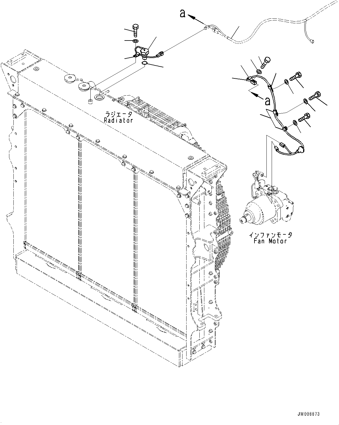 Dump Trucks Komatsu / HD325-8 S/N 50001-UP(0001112C) / Radiator Group, Sensor and Wiring Harness (#50001-)(C001008 : C0110-001008)