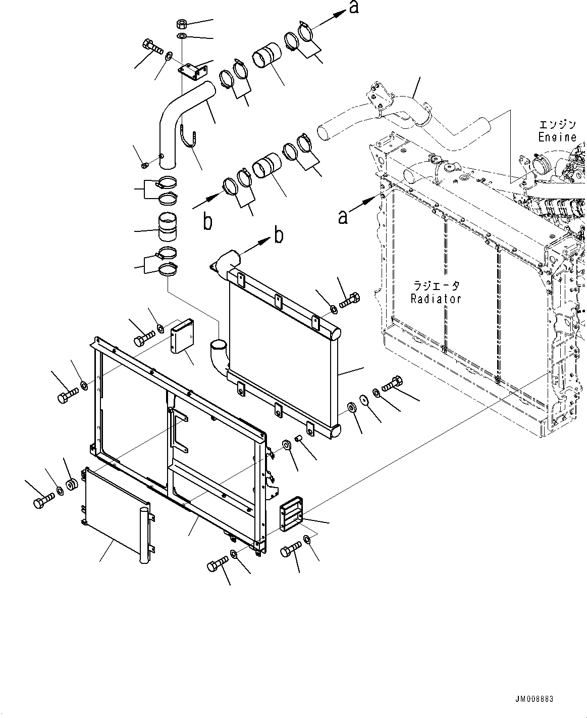 Dump Trucks Komatsu / HD325-8 S/N 50001-UP(0001112C) / Radiator Group, Aftercooler and Condenser (#50001-)(C001013 : C0110-001013)