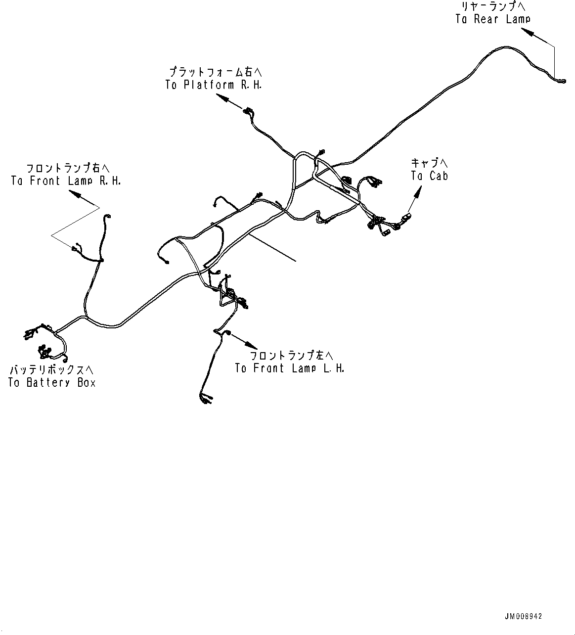 Dump Trucks Komatsu / HD325-8 S/N 50001-UP(0001112C) / Electric System, Wiring Harness (2/2) (#50001-)(E003002 : E0200-001002)