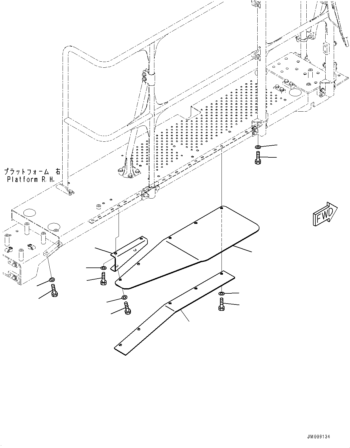 Dump Trucks Komatsu / HD325-8 S/N 50001-UP(0001112C) / Platform Guard (#50001-)(L001001 : L3120-001001)
