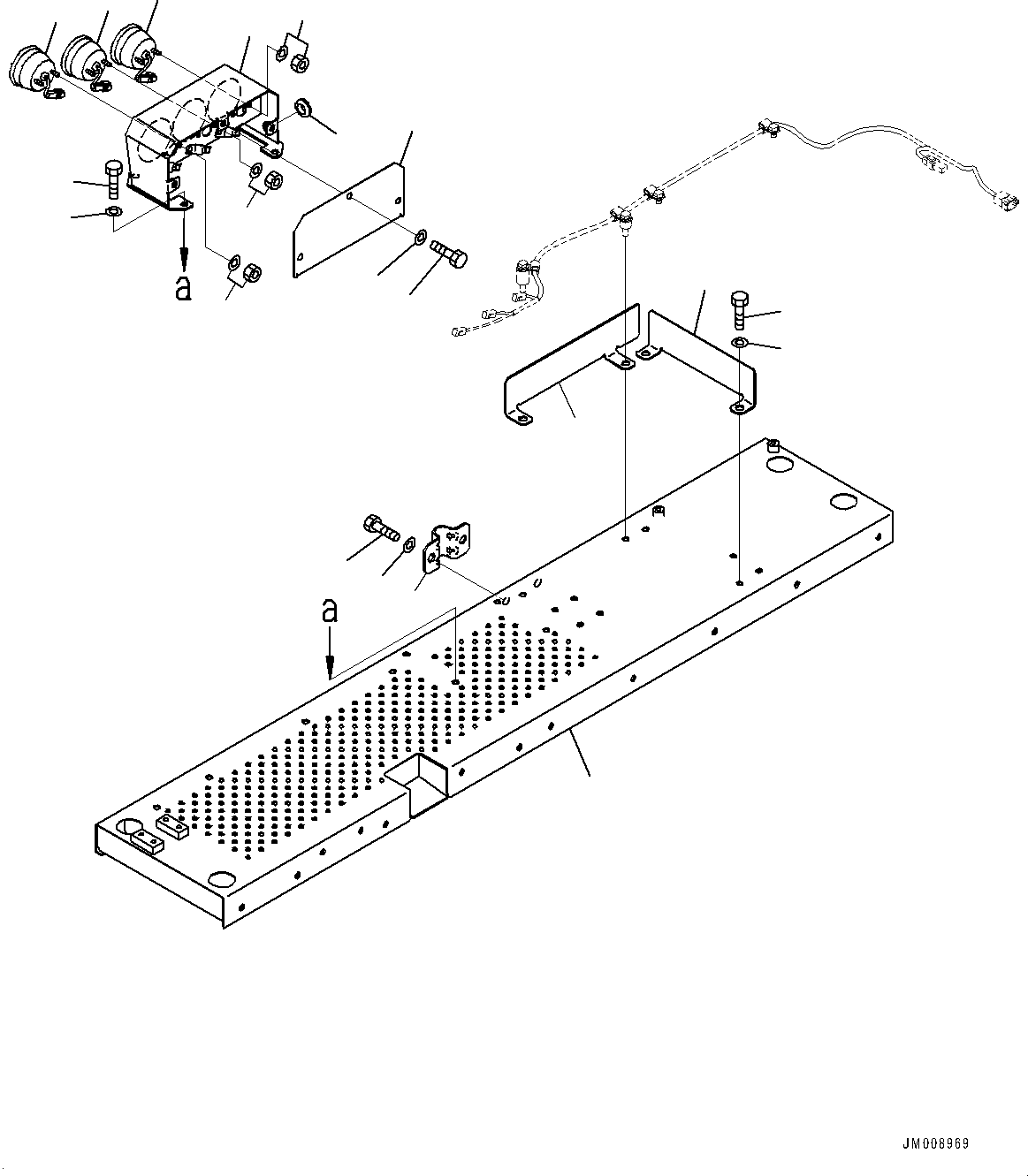 Dump Trucks Komatsu / HD325-8 S/N 50001-UP(0001112C) / Platform Group, Payload Meter Lamp (#50001-)(L002004 : L3150-003004)