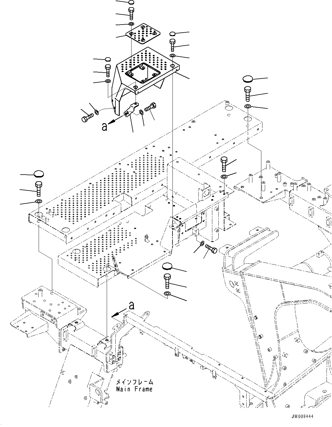Dump Trucks Komatsu / HD325-8 S/N 50001-UP(0001112C) / Platform Group, Platform Mounting (With Payload Meter) (#50001-)(L002006 : L3150-003006)