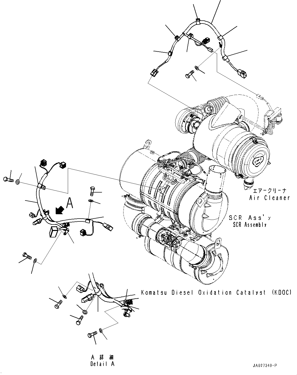Bulldozers Komatsu / D51EX-24 S/N 10001-UP(0001119C) / Engine Wiring Harness, Wiring Harness (#10001-)(B010008 : B0500-001008)